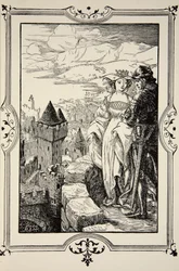 Annoure amena le roi sur les remparts, illustration de 
